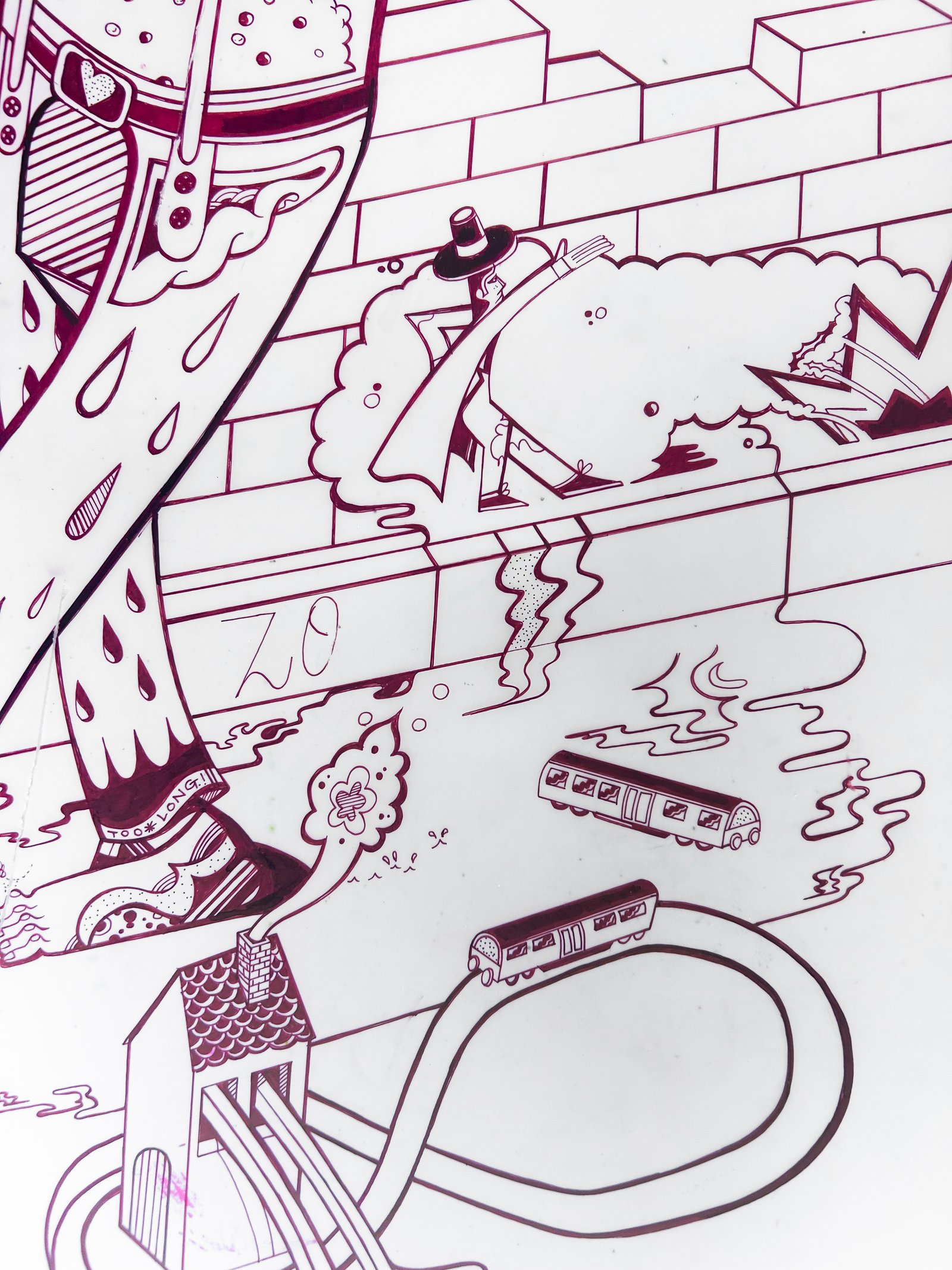 Sleepy Lagoon, detail